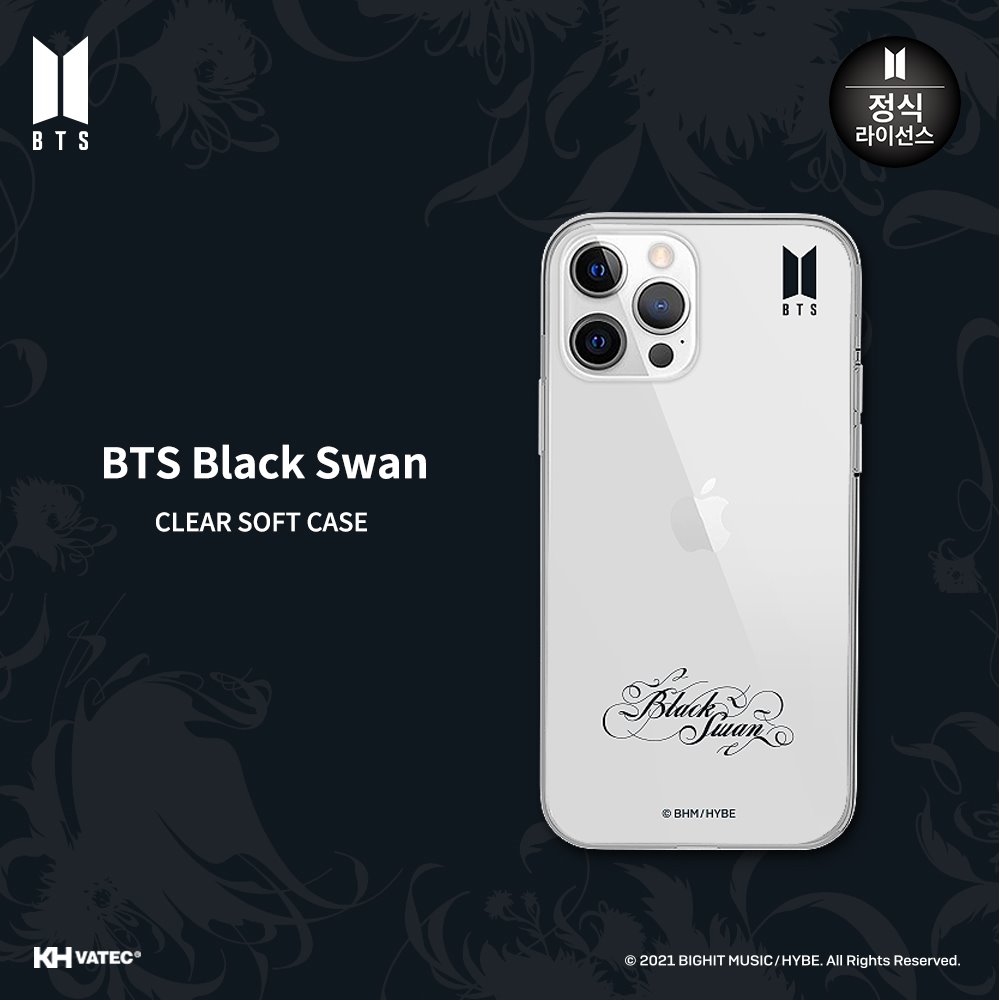 [BTS] BTS 블랙 스완 클리어 소프트 케이스 Black Swan