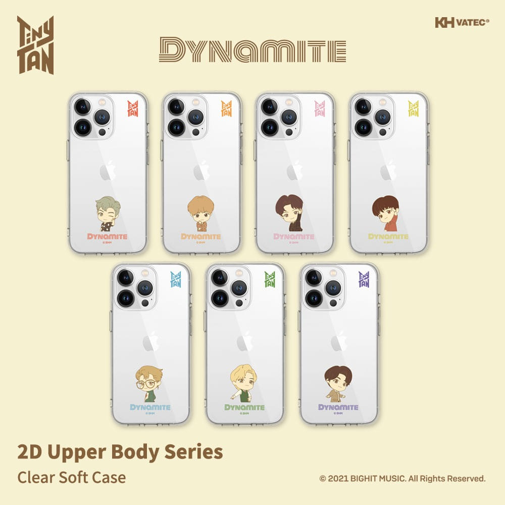 BTS 방탄소년단 폰케이스 Dynamite 2D Upper Body 투명젤리 케이스