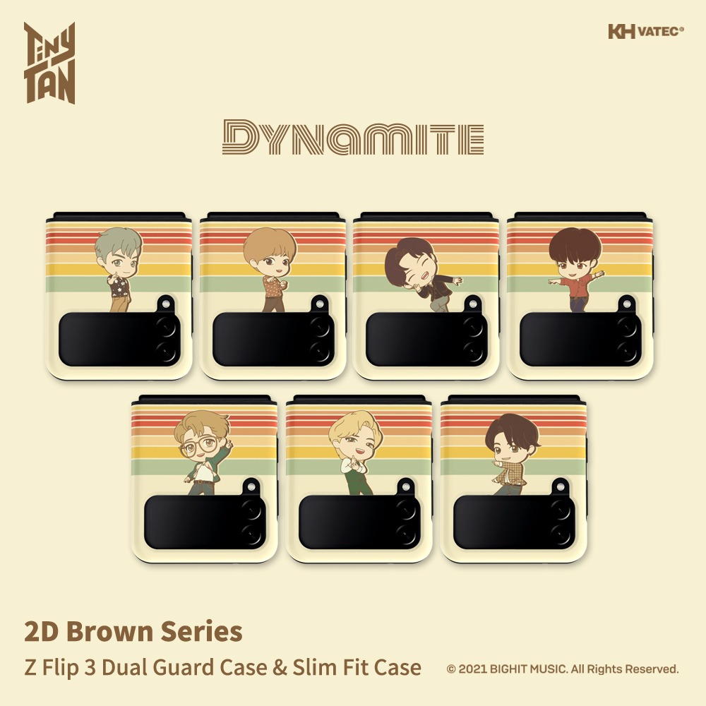 BTS 방탄소년단 폰케이스 Dynamite 2D 듀얼슬림 케이스 Z플립3