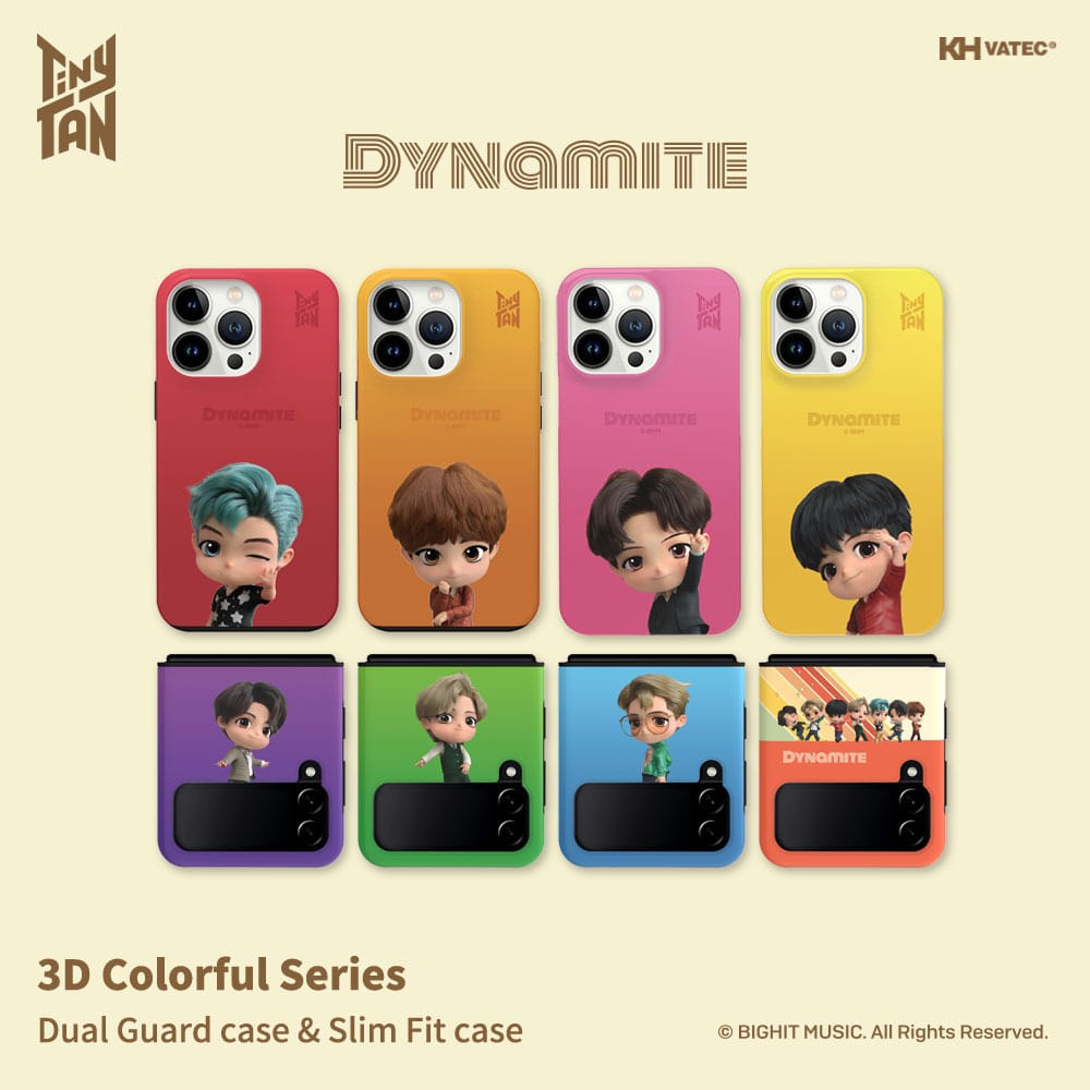 TinyTAN 타이니탄 방탄소년단 폰케이스 Dynamite 3D 듀얼슬림 케이스